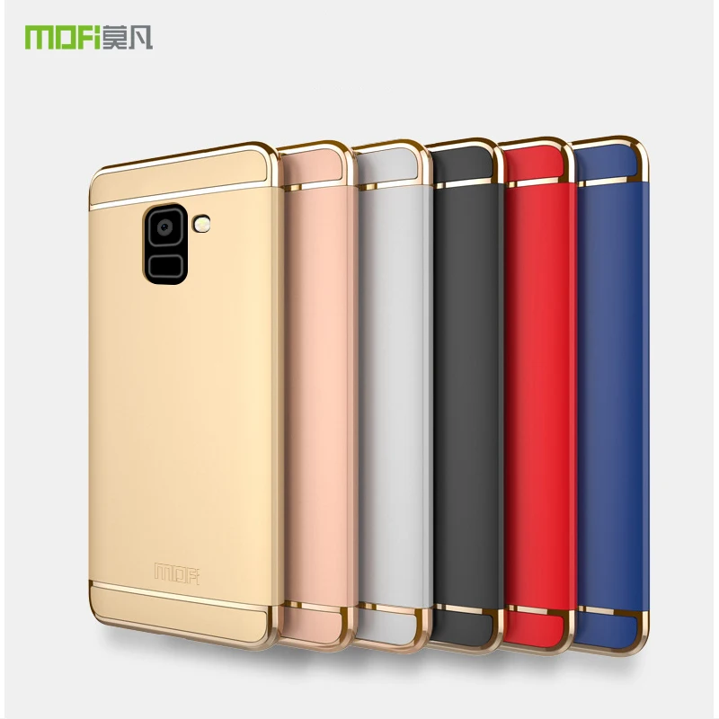 MOFi For Samsung Galaxy A8 2018 Cases Luxury Protective Back Cover 3 in 1 Hard PC Hybrid Case A5 A530F Mobile Phone Shell |