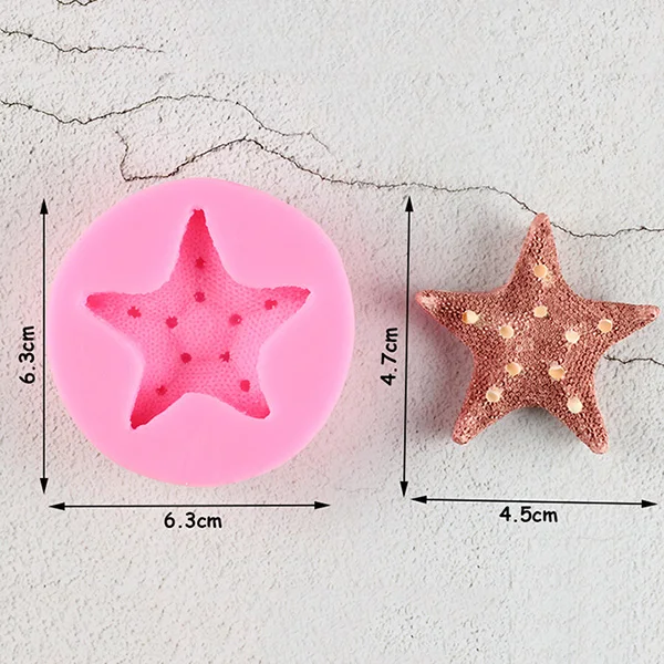 3D хвост русалки силиконовые формы в виде Ракушки Морская звезда форма для мыла или выпечки инструменты для украшения свечи формы DIY ремесла формы для шоколадной глазури - Цвет: CB346