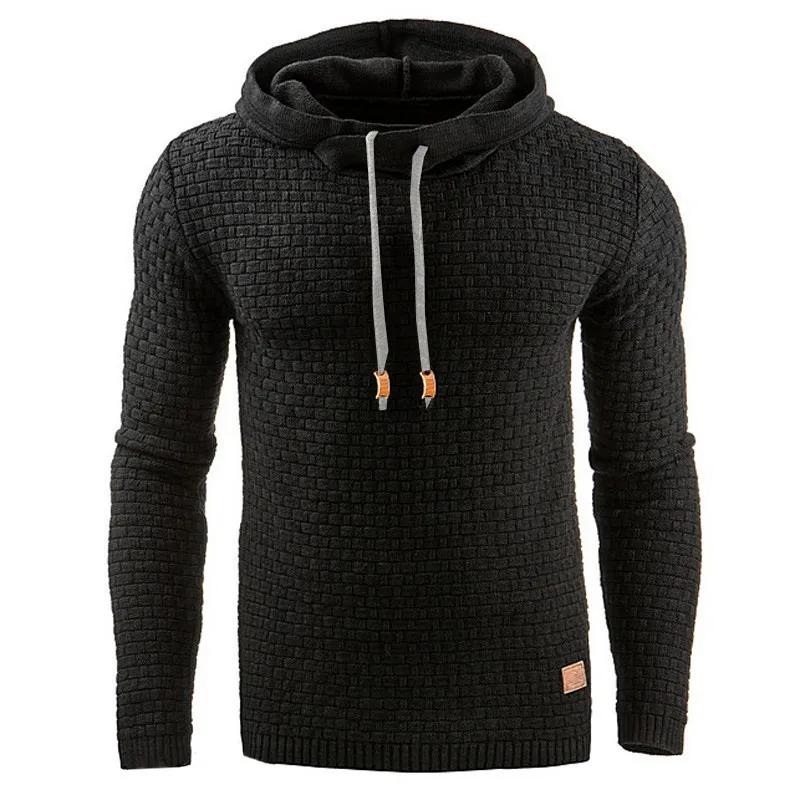 2017 Autumn Winter Casual Hoodies Brand Men Solid Color Hooded