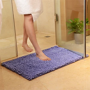 Коврик из микрофибры мягкий ворсистый коврик удобный материал абсорбирующий коврик для ванной комнаты ковер для душа 15 цветов 40x60 см - Цвет: BlueSnow
