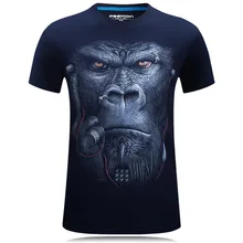 New 2017 3D T Shirt Men Hip Hop T-shirt 5XL 6XL Size Mens Funny T Shirts Luxury Brand Camiseta Animals Print Tee Shirt Homme