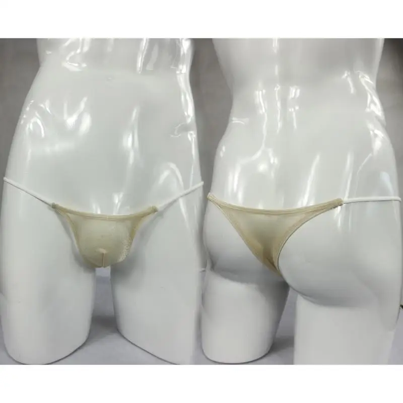 

Japanese style mini small bikini briefs thong shiny flash yarn sheer sexy panties