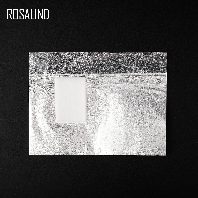 ROSALIND 50 шт./лот очиститель для удаления ногтей обертывание снятия лака