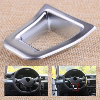 

beler Chrome Plated Steering Wheel Trim Cover Sticker Car-accessories Fit for VW GOLF MK7/JETTA MK5 MK6 2015