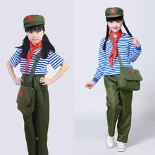 Новое поступление, Детская Униформа скаутов, красная армейская форма для детей, военные костюмы, одежда для выступлений для взрослых детей