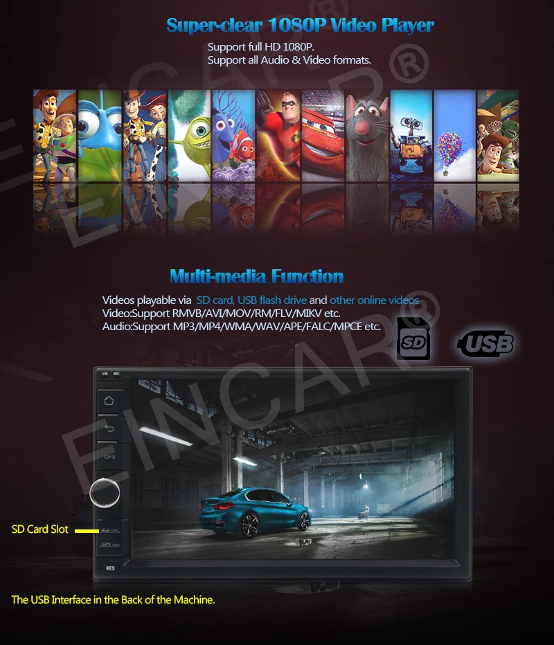 Excellent Android 6.0 Car Stereo Double 2 Din GPS Navigation Car Deck Radio In Dash Head unit Support Bluetooth/WiFi/OBD2/Mirrorlink/SWC 7 Excellent Android 6.0 Car Stereo Double 2 Din GPS Navigation Car Deck Radio In Dash Head unit Support Bluetooth/WiFi/OBD2/Mirrorlink/SWC 7