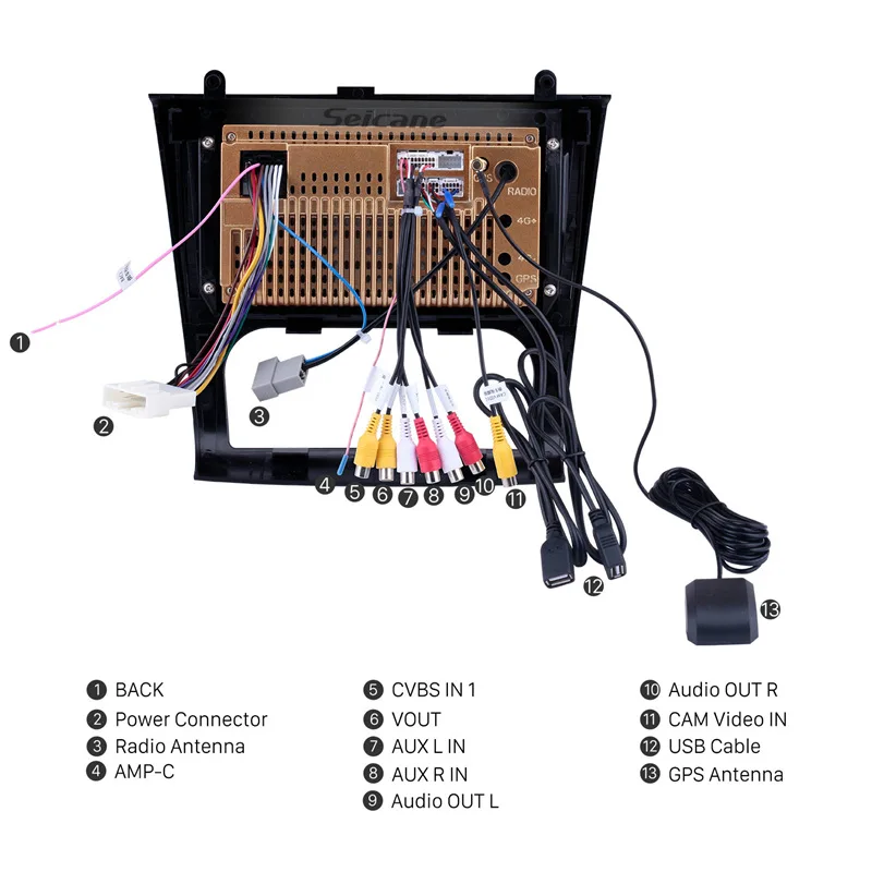 Cheap Seicane Android 8.1 2Din GPS Car Multimedia player For 2008 2009 2010-2012 Nissan Teana ALTIMA Auto A/C support Mirror link 4