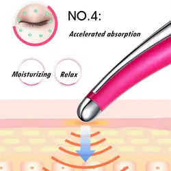 Косметическая ручка для массажа глаз, тонкий дизайн, высокочастотная вибрация, удалить черные сумки для глаз, импортный крем для глаз