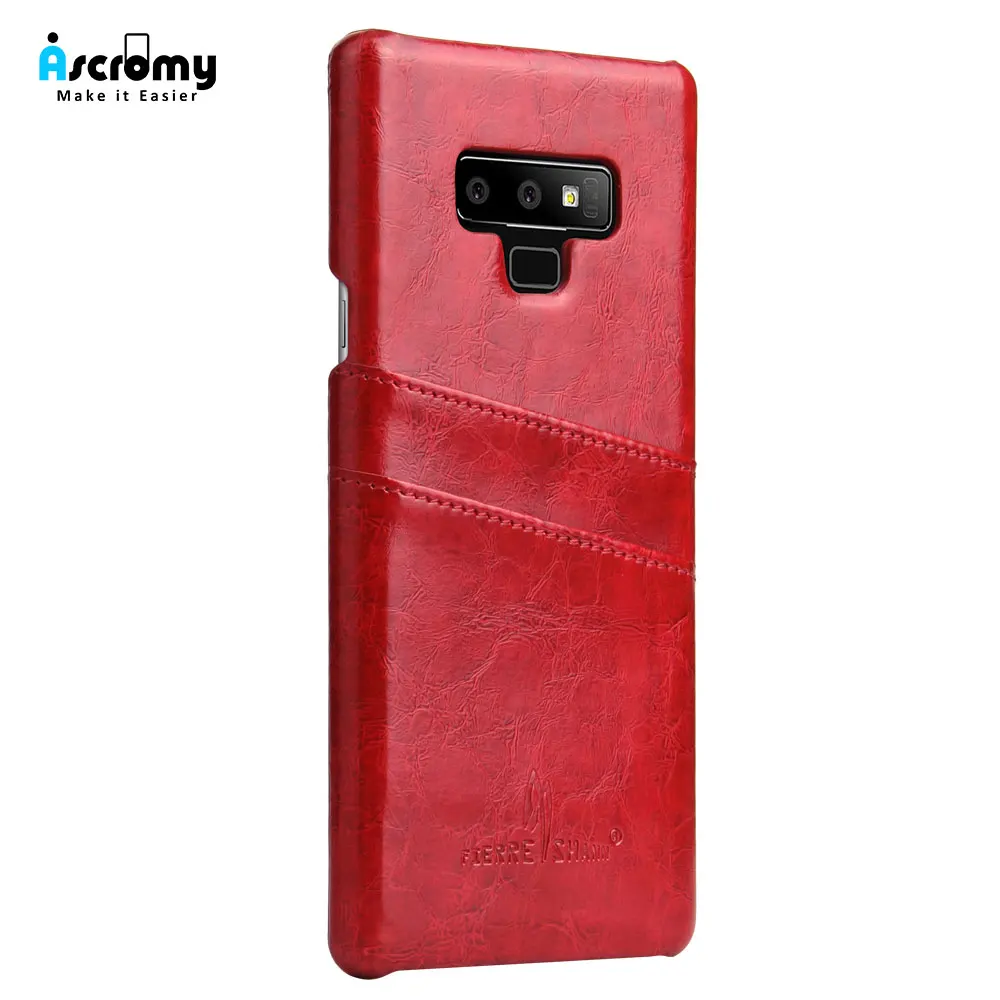 Ascromy For Galaxy Note 9 Case PU Leather Credit Card Holder Wallet Phone Case for Samsung Note 8 S9 Plus S8 S7 edge Accessories (4)