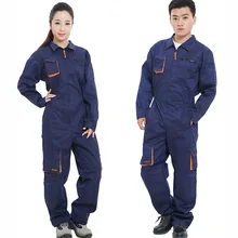 Рабочая одежда для мужчин и женщин, комбинезон с длинным рукавом, высокое качество, Комбинезоны для работника, Ремонтника, машины, авторемонт, сварка, большой размер