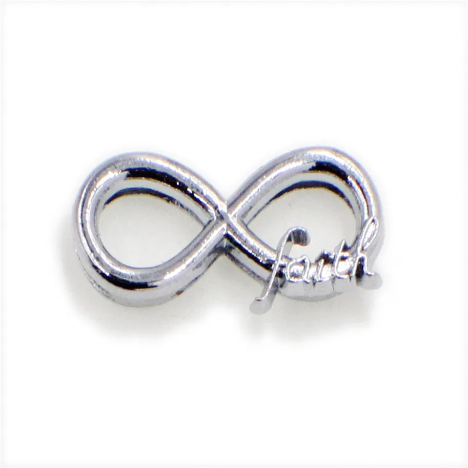 

Infinity with Faith wholesales 5pcs Internal Dia8mm Can through 8mm band DIY Accessories slide Charm SL292
