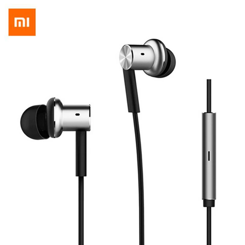 

Original Mi Xiaomi Hybrid Earphone In-Ear 3.5mm Stereo Earphones With Mic Earphone Silver Gold For Android iOS For MP3 PC