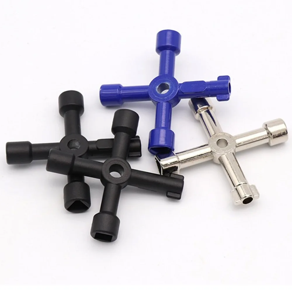 

Multifunction 4 Ways Universal Triangle Wrench Cross Key Plumber For Gas Electric Meter Cabinets Bleed Radiators