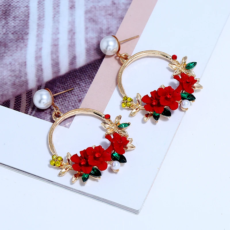 Flower Drop Earrings (6)