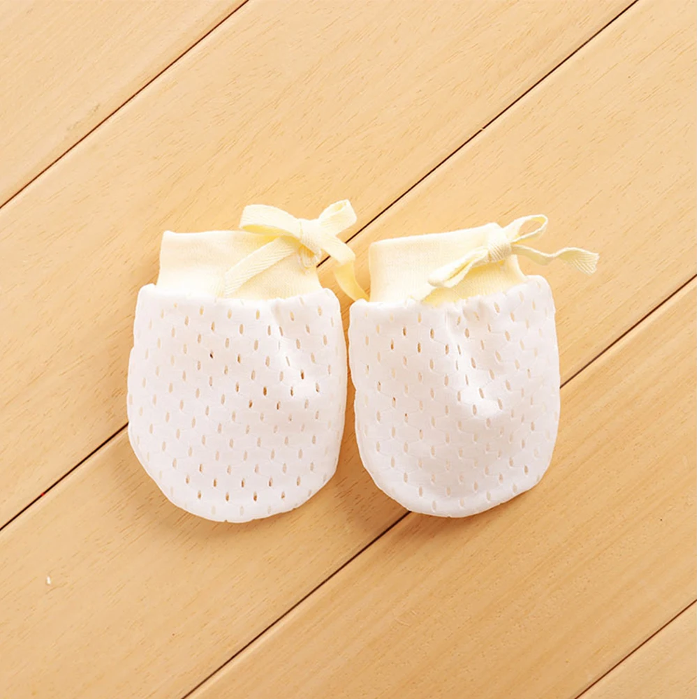 1Pair Boy Adjustable Summer Girl Gift Thin Style Baby Gloves Anti Scratching Accessories Protection Face Newborn Mittens Cute