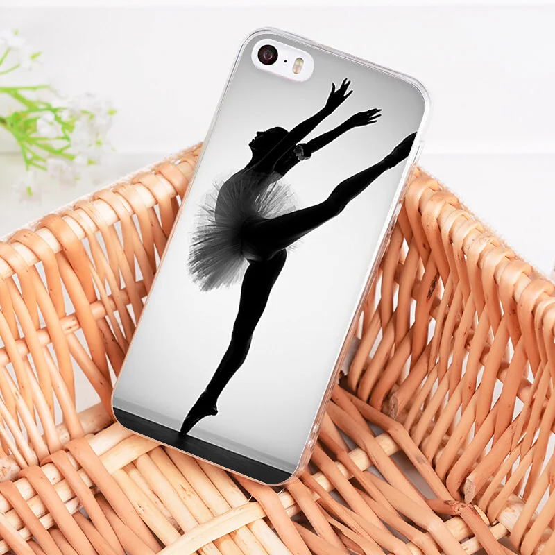 Yinuoda для iphone 7, 6 X Чехол, балетная обувь для девочек, прозрачный чехол, чехол для телефона для iphone 8, 6S Plus, X, 5, 5S, SE, 5C