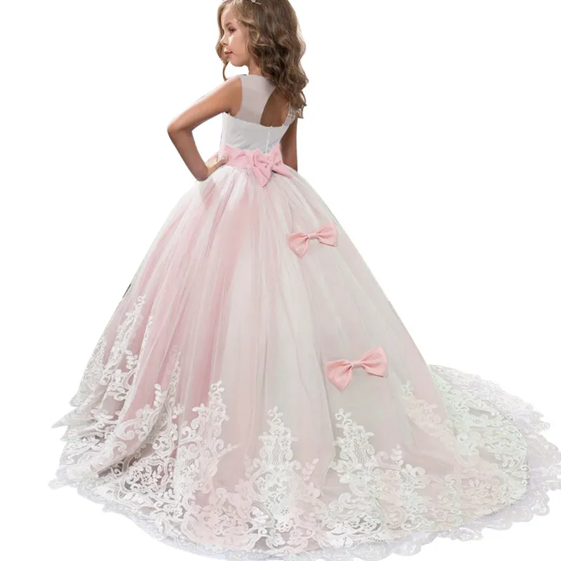 Летнее платье для девочек, платье подружки невесты, Детские платья для девочек, для детей, длинная куртка, платье принцессы Vestido вечерние свадебное платье 6 От 10 до 12 лет