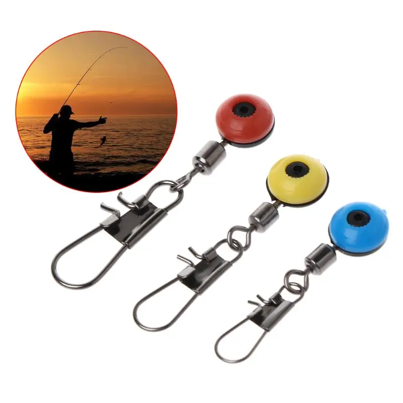 

50 Pcs/Set Space Bean Fishing Tackle Float Bobber Floating Colorful Beads With Connector Pins Saltwater Quick Release Colorful