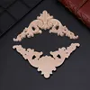 4pcs/set Wood Carved Corner Onlay Applique Unpainted Frame Cupboard Cabinet Decal For Home Furniture Decoration 12x12cm ► Photo 3/6