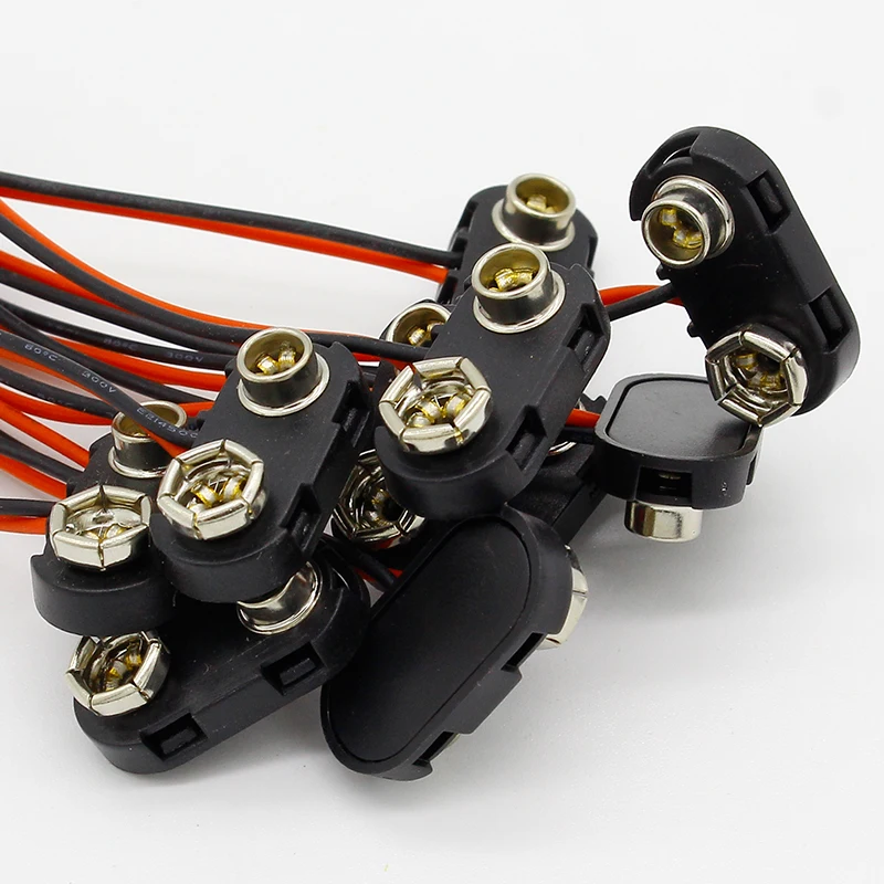 10 шт. 9 в батарейный зажим свинцовый держатель Проводов|holder wires|holder clipholder battery |