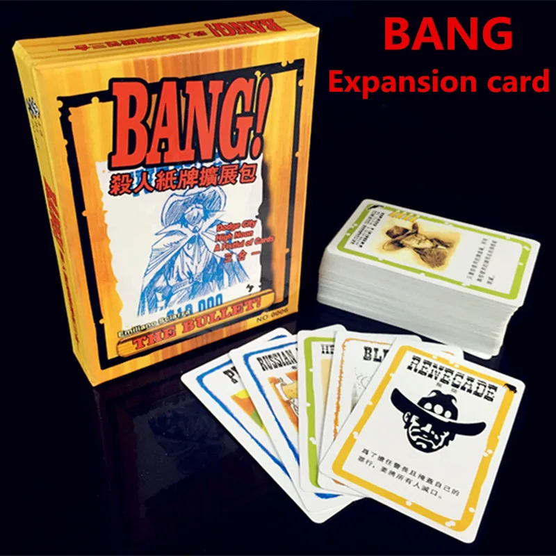 Bang Настольная игра Бумага карты 5 7 игроков игры Семья друзья Запчасти для
