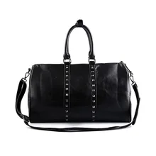 Высокое качество, Повседневная Дорожная сумка из искусственной кожи, мужские сумки, большая вместительность, дорожные сумки, черные мужские сумки-мессенджеры