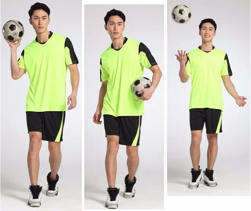 Новые мужские футбольные майки futbol, тренировочные костюмы, дышащие быстросохнущие спортивные майки, комплекты футболок, DIY, заказное имя номера
