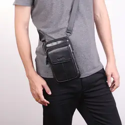 Для мужчин из натуральной кожи Cowh поясная сумка талии кошелек туристические Плечо Мешок Слинга бумажник многоцелевые дропшиппинг