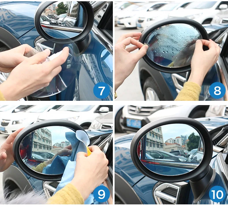 AMBERMILE Car Rearview Film Anti Fog Film Auto Rainproof Sticker for Mini Cooper R55 R56 R57 R61 F54 F55 F56 R60 F60 Accessories (8)