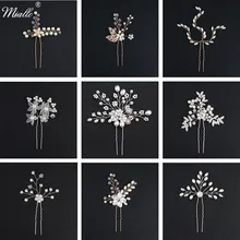 Miallo, женские шпильки, заколки для волос, головные уборы, свадебные украшения для волос, аксессуары, Кристальный жемчуг, заколки для волос для свадебной прически