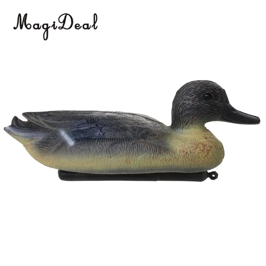 MagiDeal 6 Pcs Fishing Hunting Male Decoy Plastic Duck Decoy Drake w/ Floating Keel Hunting Decoy for Hunting Fishing Access