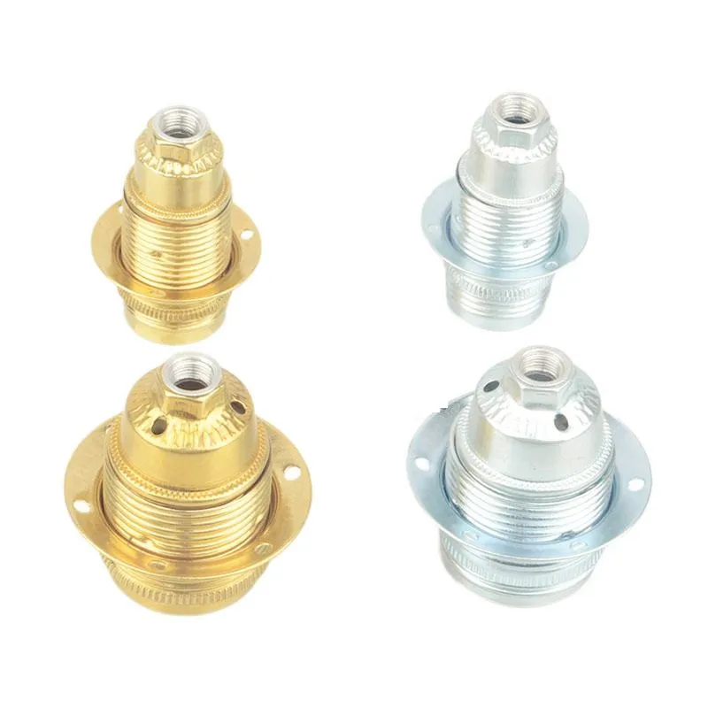

IWHD Portalamparas E27 Lamp Holder Base AC110-220V Metal Lampholder Aluminum Douille Fitting E27 Light Bulb Socket