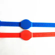 Водонепроницаемые перезаписываемый 125 кГц Дубликатор duplo и силиконовый Rfid T5577 браслет синий/красный