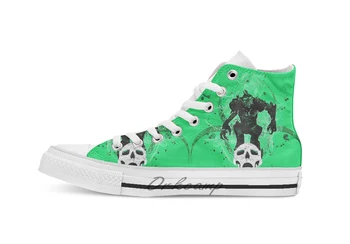 

Extinction Novelty Design breathable casual High Top lace-up Canvas shoes sneakers
