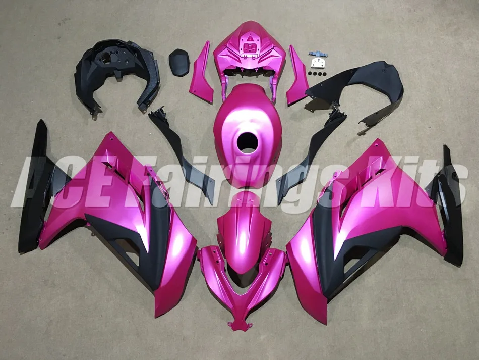 

New Motorcycle Injection Abs Fairing Kit+Tank cover Fit for kawasaki EX300 2013 2014 2015 Ninja300 13 14 15 EX 300 matte pink