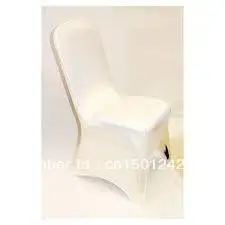 

High Quality Ivory Lycra Chair Cover Arch Front for Wedding Decoration &Party