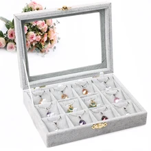 A211-2 collar mostrar caja cosmética de acrílico del organizador del soporte de exhibición de La Joyería y de almacenamiento de Joyas Caja de Almacenamiento
