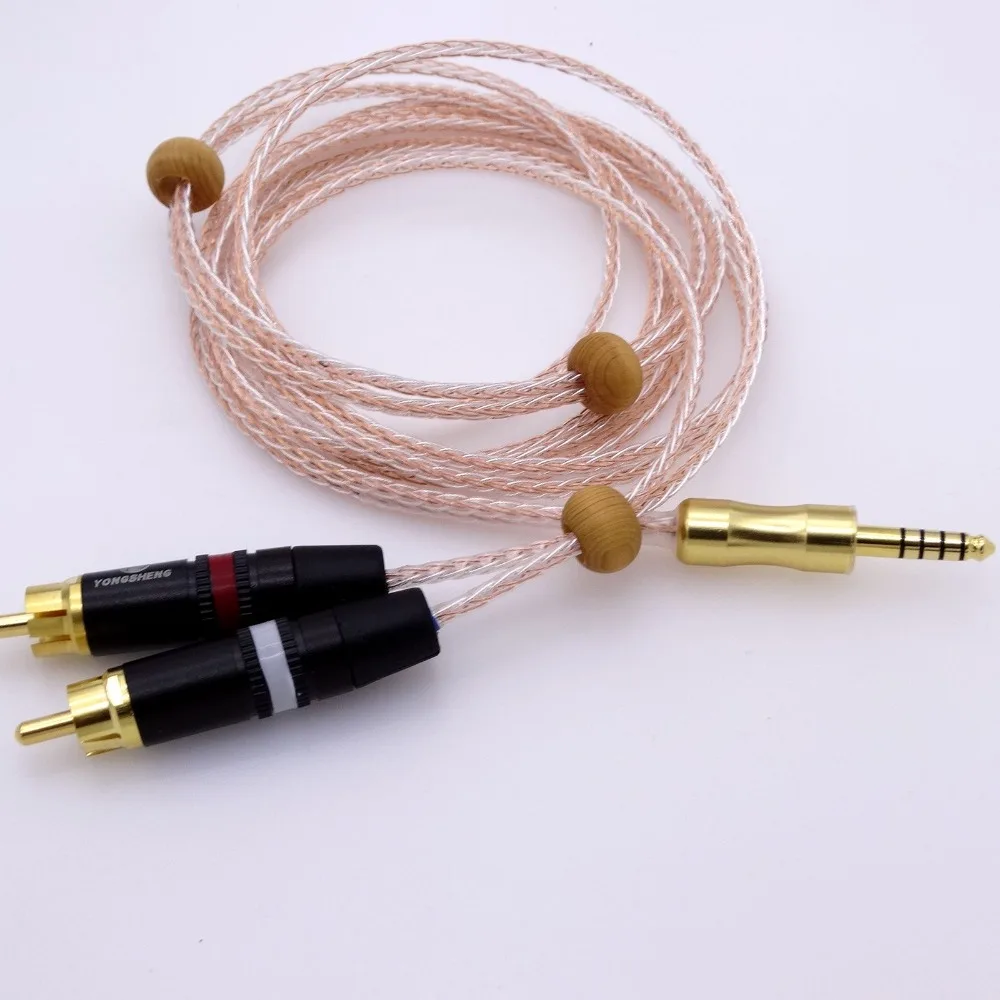 1 м 4 мм до 2 RCA аудио кабель адаптер для sony NW WM1Z 1A MDR Z1R TA ZH1ES обновления