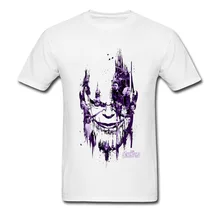 Мощный танос Футболка мужская Бесконечная война Футболка США Marvel фильм хип-хоп Мстители 4 футболка Endgame Герой Супермен крутой