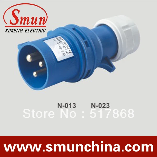 N-013 16A 220-250v 2P + E 3pin промышленная вилка с CE ROHS 1 год гарантии IP44 | Обустройство дома