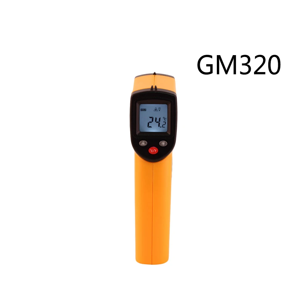 GM320 лазерный lcd цифровой ИК инфракрасный термометр точечный пистолет 50~ 400 градусов Бесконтактный ИК лазерный точечный пистолет с подсветкой