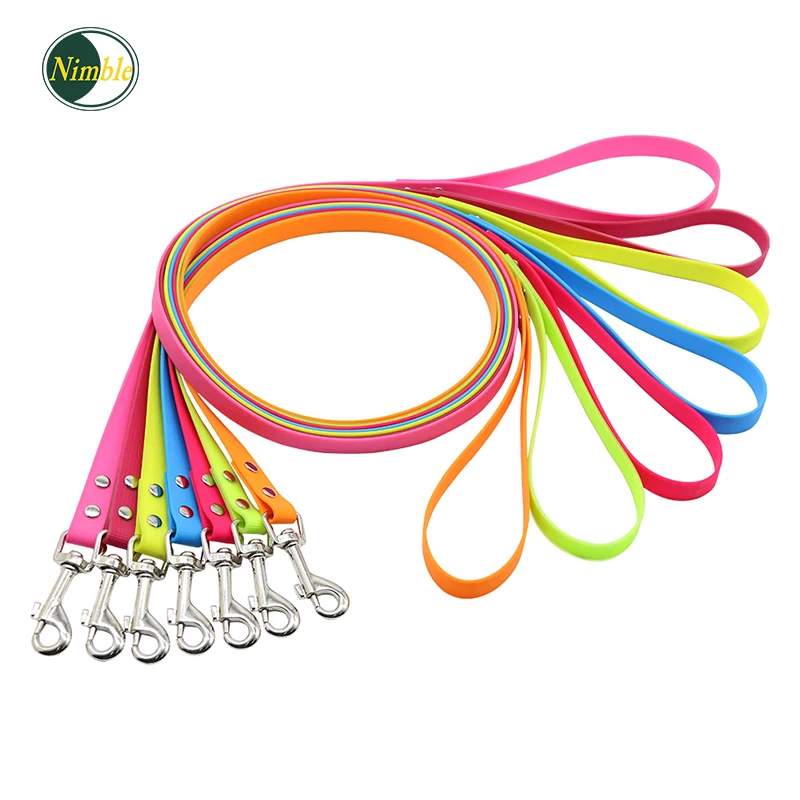 NIMBLE Dog Solid Leash PVC For Pet Running Lead Soft Leashes Dogs