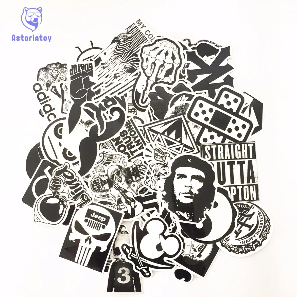 60PCS black mix dirty styling bad joke sexual girl sticker bomb waterproof graffiti Doodle sticker skateboard