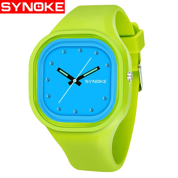 PANARS, для мальчиков, для студентов, цветные, водонепроницаемые, спортивные часы, для мужчин, брендовые, для женщин, уникальный, силиконовый, светодиодный, цифровой, с датой, наручные часы, часы - Цвет: green Strap blue
