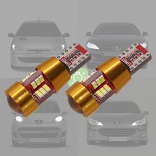 2 шт. W5W светодиодный лампы положение автомобиля светильник для peugeot 107 108 206 207 307 406 407 508 3008 4008 с can-bus оформления интерьера светильник s