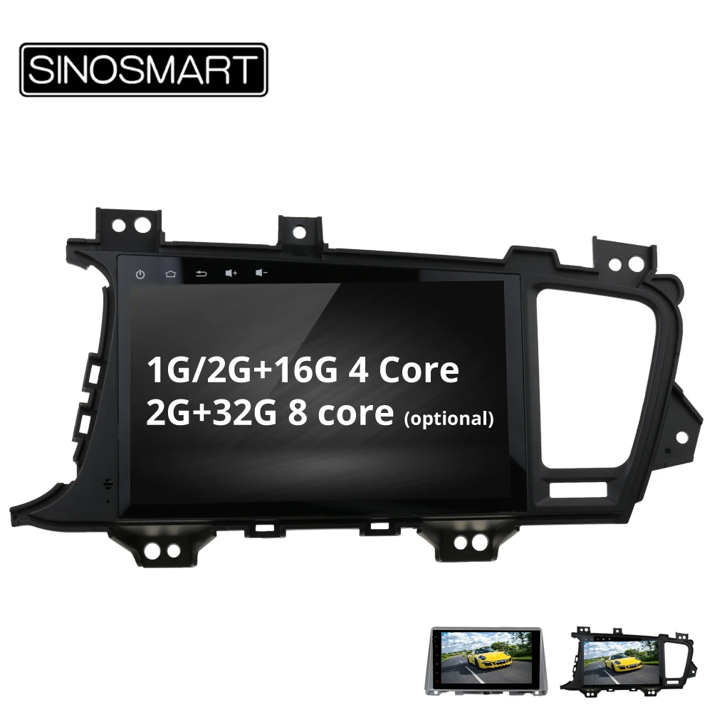 

SINOSMART 4 Core/8 Core CPU, 2G RAM Android 8.1 Car Radio GPS Navigation Player for Kia K5 Optima 2011-2016 NO Canbus