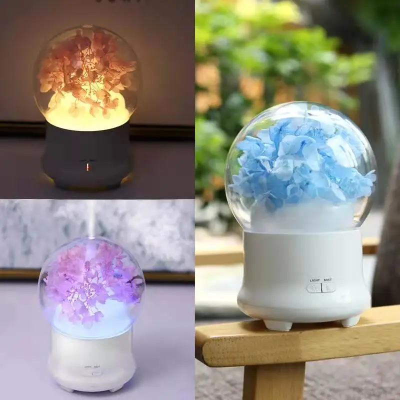 

Creative Immortal Flower Humidifier Night Light Aromatherapy Machine Home decoration Aromatherapy Essential Oil Air Freshener