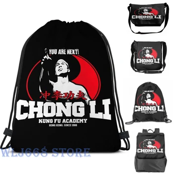 

Funny print shoulder Bags women BOLO YEUNG BLOODSPORT CHONG LI KUNG FU ACADEMY YOU ARE NEXT Single shoulder backpack travel men