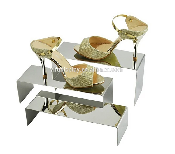 Metal Retail Shoe Store Shelf Display, Shoes Shelf Commercial Shoe Rack
