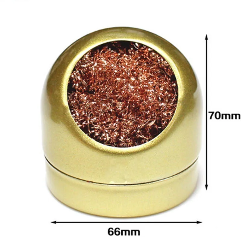 Antra-1pcs-Black-Gold-Hot-Soldering-Iron-Tip-Cleaning-Wire-Nozzle-Cleaner-Sponge-Ball-Holder-L1227 (4)